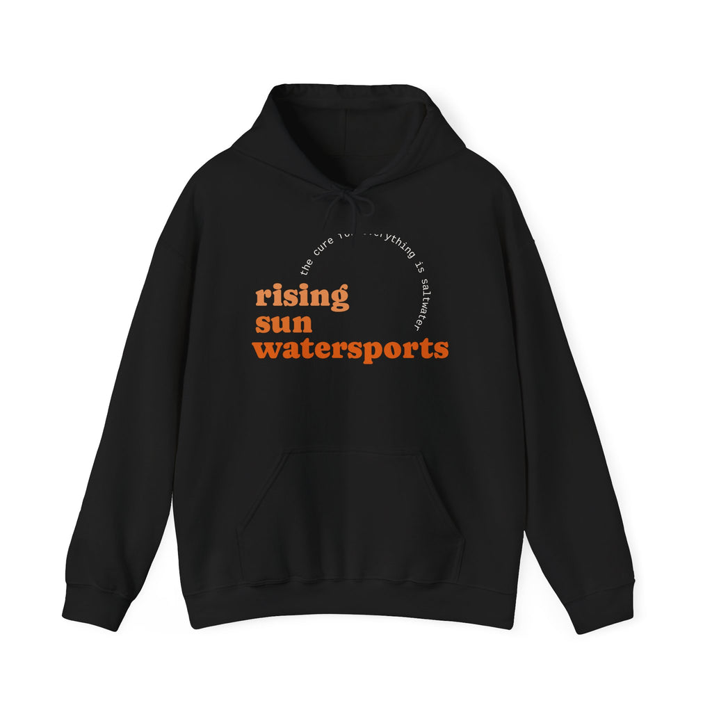 Rising Sun Watersports "The Cure Is Saltwater" Hoodie | Surf Beach Crew