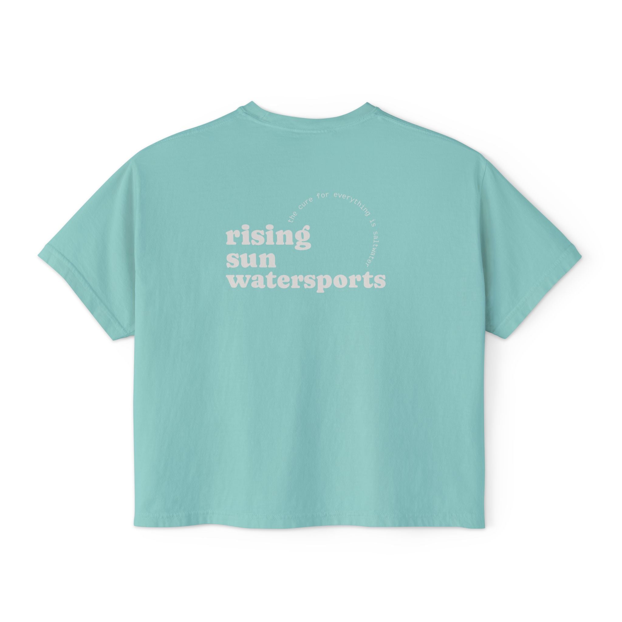 Pontoon Drinking Tee - "I don't always drink at noon, but when I do I'm on a Pontoon." Women's Boxy Tee