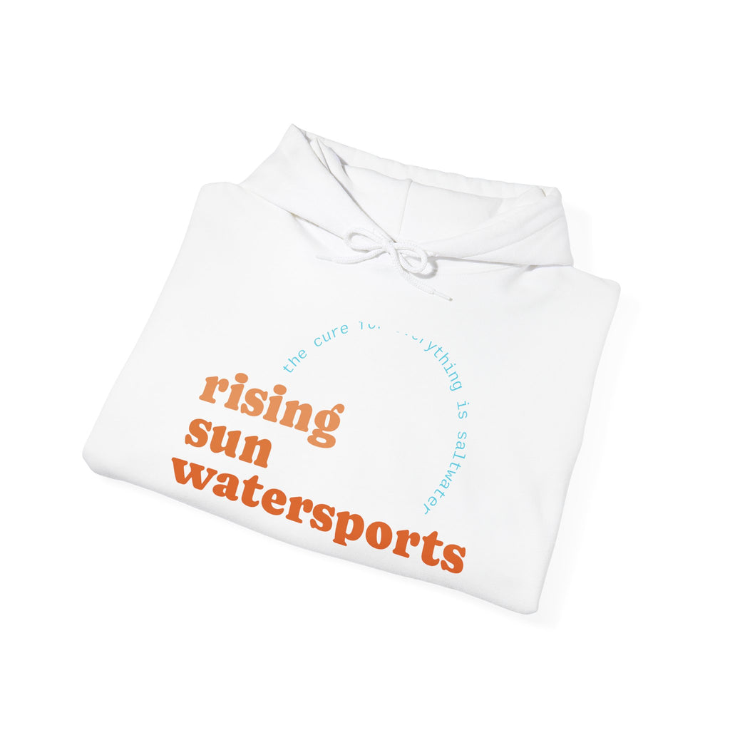 Rising Sun Watersports "The Cure Is Saltwater" Hoodie | Surf Beach Crew