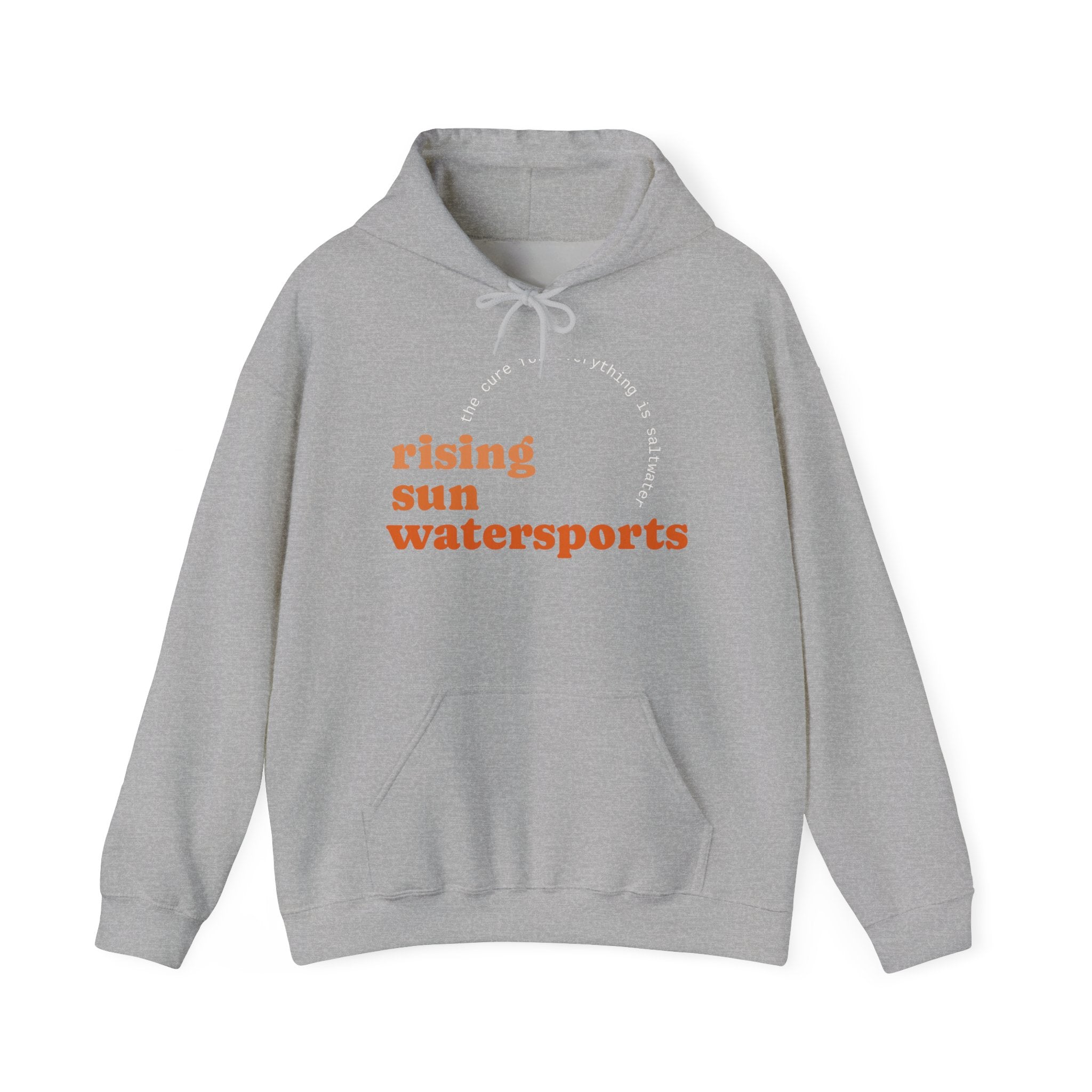 Rising Sun Watersports "The Cure Is Saltwater" Hoodie | Surf Beach Crew