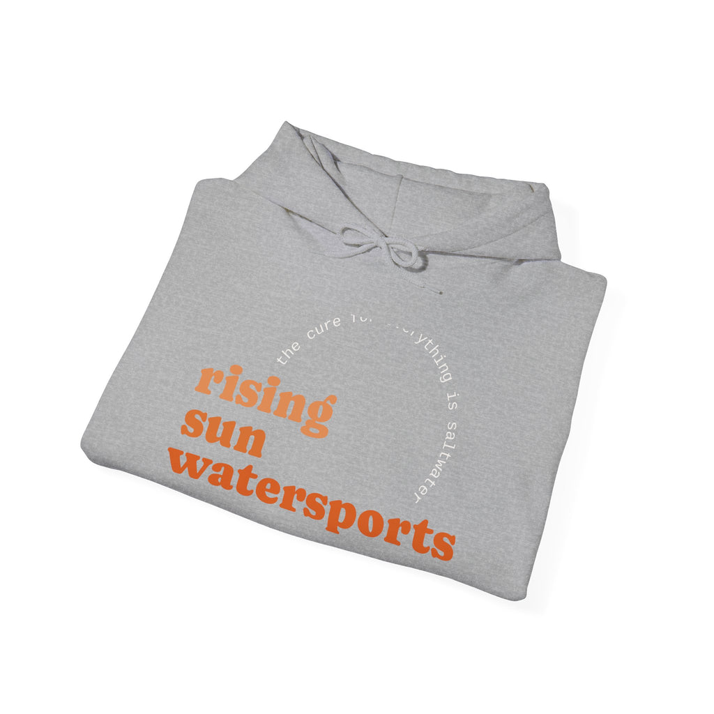 Rising Sun Watersports "The Cure Is Saltwater" Hoodie | Surf Beach Crew